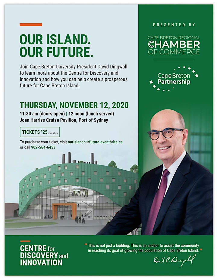 Our Island. Our Future:  A Lunch with President Dingwall image