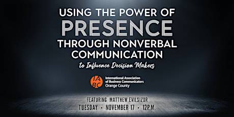 The Power of Presence Through Nonverbal Communication primary image