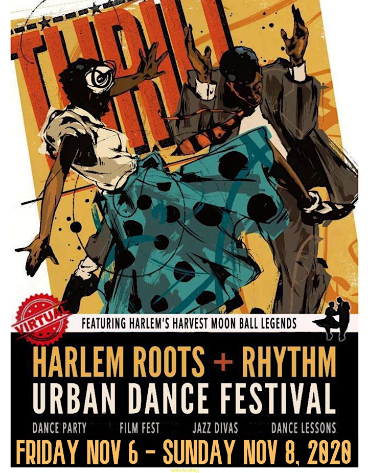 CANCELLED FOR NOVEMBER 8TH  --------------- Vintage Harlem Dance Movie Fest image