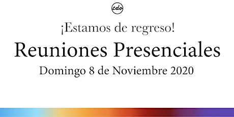 Imagen principal de CDO Iglesia | Reuniones 8 Noviembre 2020