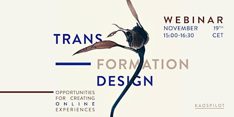 Transformation Design // Opportunities for creating online experiences primary image