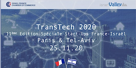 Image principale de TransTech 2020 - 11th Edition - Special Start-Ups - Paris / TLV