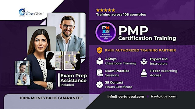 Hauptbild für Confirmed PMP 4 Days Classroom Training in Lewiston, CA
