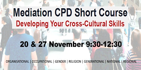 Mediation CPD Course - Developing Your Cross-Cultu primary image