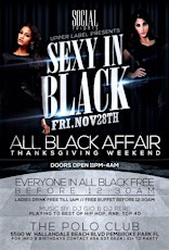 SOCIAL FRIDAYS "SEXY IN BLACK" all black affair @THE POLO CLUB | Grown&Sexy ATTIRE / 21+ ONLY primary image