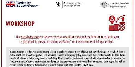 Online Workshop on the Economics of Tobacco Control primary image