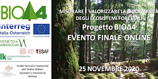 Progetto BIOΔ4 - EVENTO FINALE ONLINE