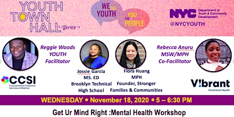 We the  Youth- Workshop series: Get Ur Mind Right