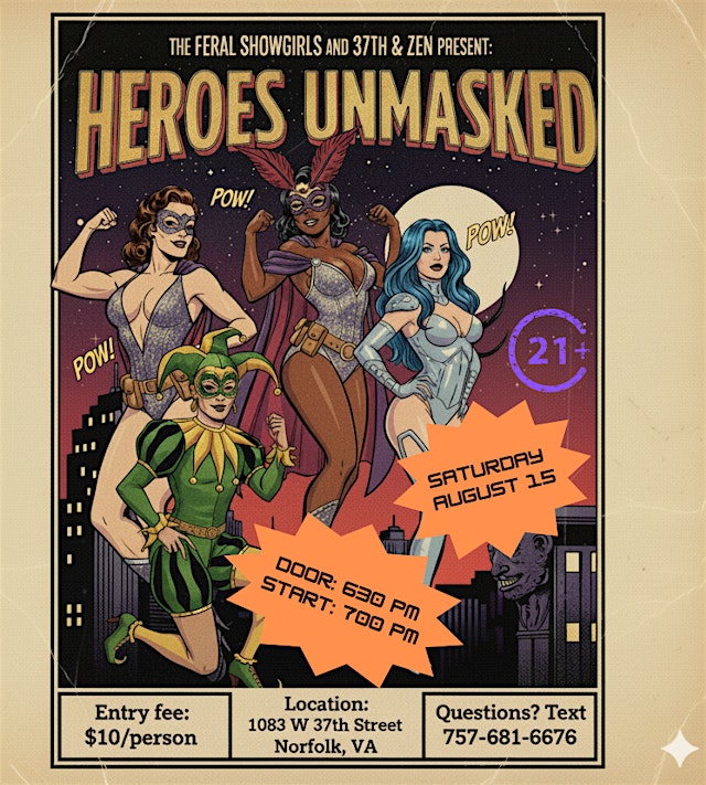 Imagen principal de Cabaret Dinner Theater: Heroes Unmasked Edition!
