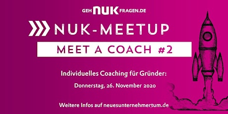 Hauptbild für Meet a coach #2 | NUK-Meetup
