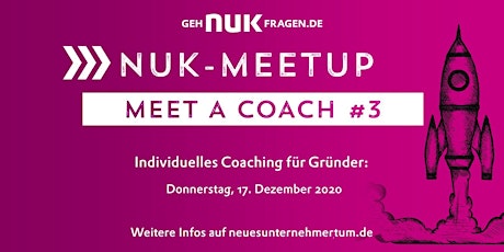Hauptbild für Meet a coach #3 | NUK-Meetup