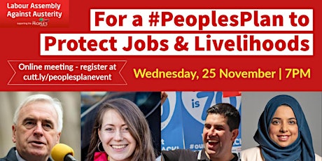 For a #PeoplesPlan to Protect Jobs & Livelihoods