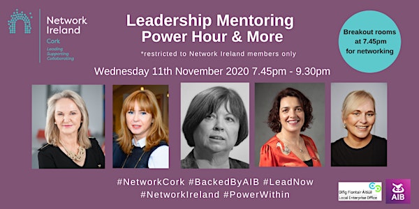 Network Cork Webinar: Leadership Mentoring Power Hour & More