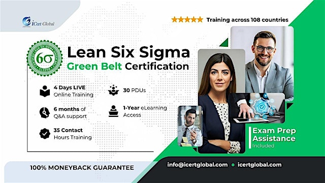 Lean Six Sigma Green Belt Live Online Training in Acton, CA primary image