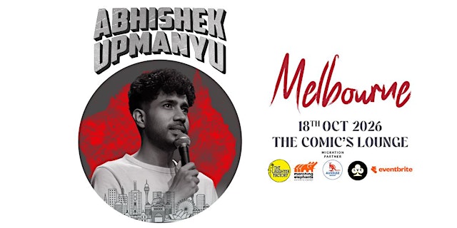 Image principale de Abhishek Upmanyu Live Melbourne