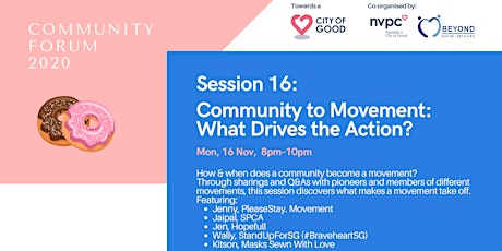 Session 16: Community to Movement: What Drives the Action?