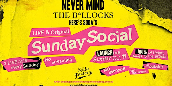 Soda's Sunday Social ft. Squire & Grace + Vermillion Trio