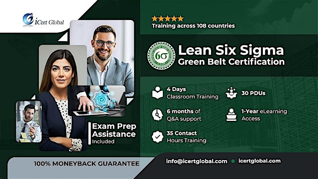 Lean Six Sigma Green Belt In-Person Training in Claremont, CA primary image