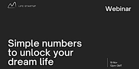 Hauptbild für Simple numbers to unlock your dream life