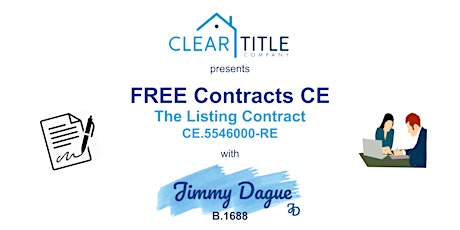 Clear Title presents FREE Contracts CE with Jimmy Dague primary image