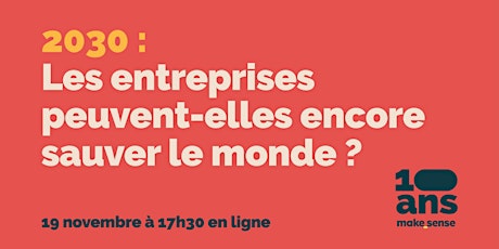 Save the date - 10 ans makesense !