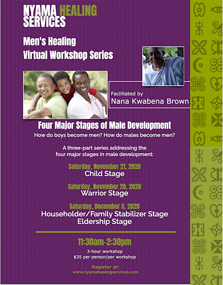 Men's Workshop Series with Nana Kwabena: 4 Major Stages of Male Development image