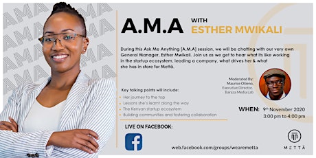 A.M.A With Esther Mwikali primary image