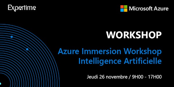 Azure Immersion Workshop Intelligence Artificielle