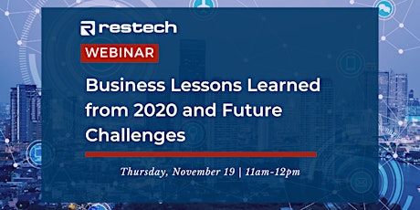 Business Lessons Learned from 2020 and Future Challenges primary image