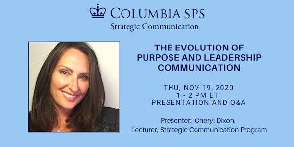 The Evolution of Purpose and Leadership Communication