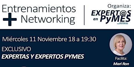 Imagen principal de EXPERT@S en Pymes: Entrenamiento y Networking con colegas.