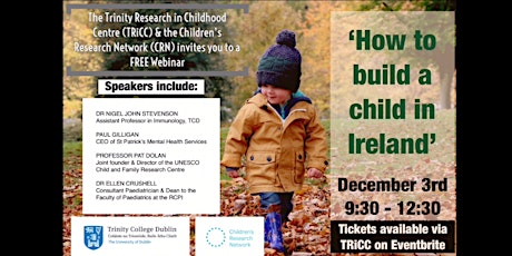 TRiCC / CRN Webinar - 'How to Build a Child in Ireland' primary image