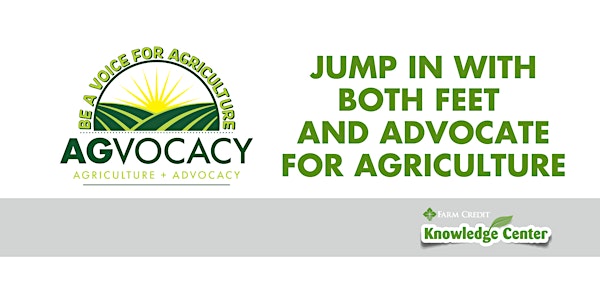 Jump in with Both Feet and Advocate for Agriculture