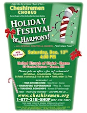 Holiday Festival of Harmony 2014 - at a new time! primary image