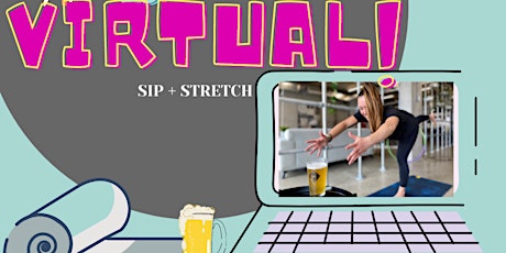 *Virtual Session * SIP + STRETCH Beer Yoga at Legend 7 Brewing - Nov 7 primary image