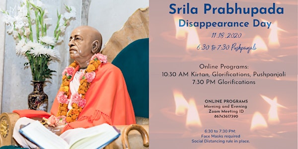 Srila Prabhupada Disappearance Day 2020