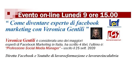 Webinar Come diventare esperto di facebook marketing con Veronica Gentili