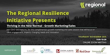 Imagen principal de Regional Resilience: Thriving in the New Normal - Growth Marketing/Sales