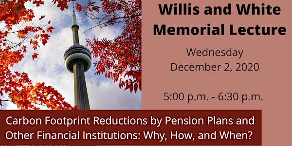 Willis and White Memorial Lecture