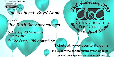 The Christchurch Boys' Choir Concert primary image