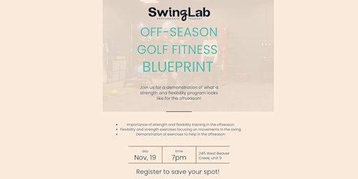 Image principale de Off-Season Golf Fitness Blueprint - Strength and Flexibility