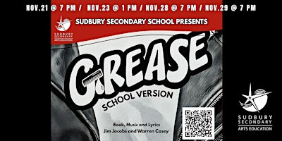 Image principale de GREASE: School Version presented by Sudbury Secondary School