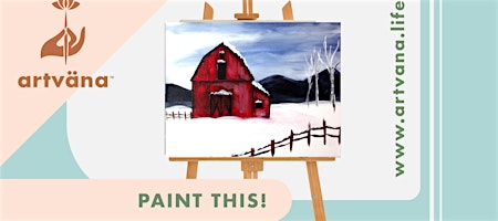 Artvana Winter Paint & Sip art class at Top Rung Brewing Lacey January 2026 image