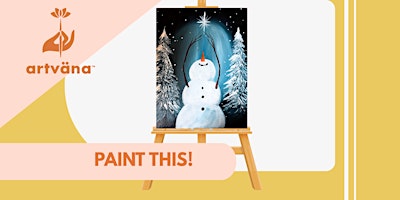 Artvana Winter Paint & Sip class at Bertoglios Pizza in Yelm January 2026 image