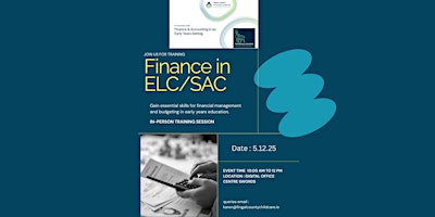 Image principale de Finance management in Early years , School age care