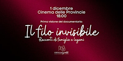 Hauptbild für Il filo invisibile. Racconti di famiglia e legami