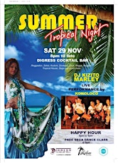 Summer Tropical Night - 29th of November - Doors open at 8pm primary image