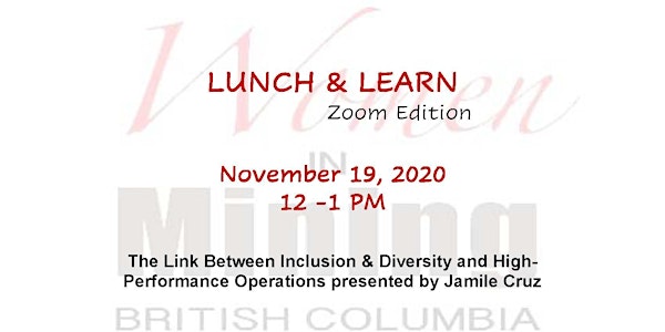 WIMBC' Lunch & Learn - November 19, 2020 - Online Event