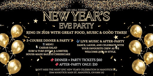 Image principale de Ring in the New Year at The Mill Tavern