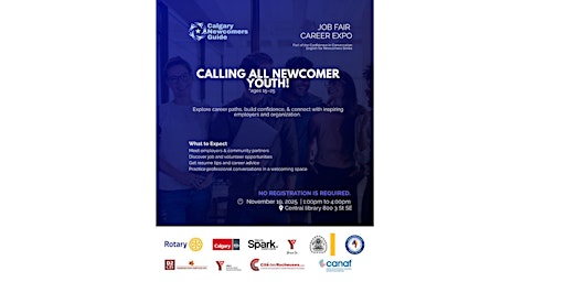 Image principale de Calgary Newcomers Guide JOB FAIR and CAREER EXPO